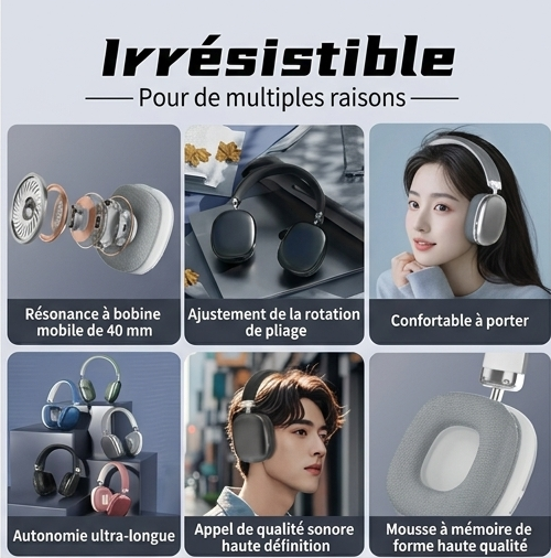 Audia Noa — Casque Audio Sans-Fil Bluetooth 5.4 | Édition Premium Zonix AuraTech