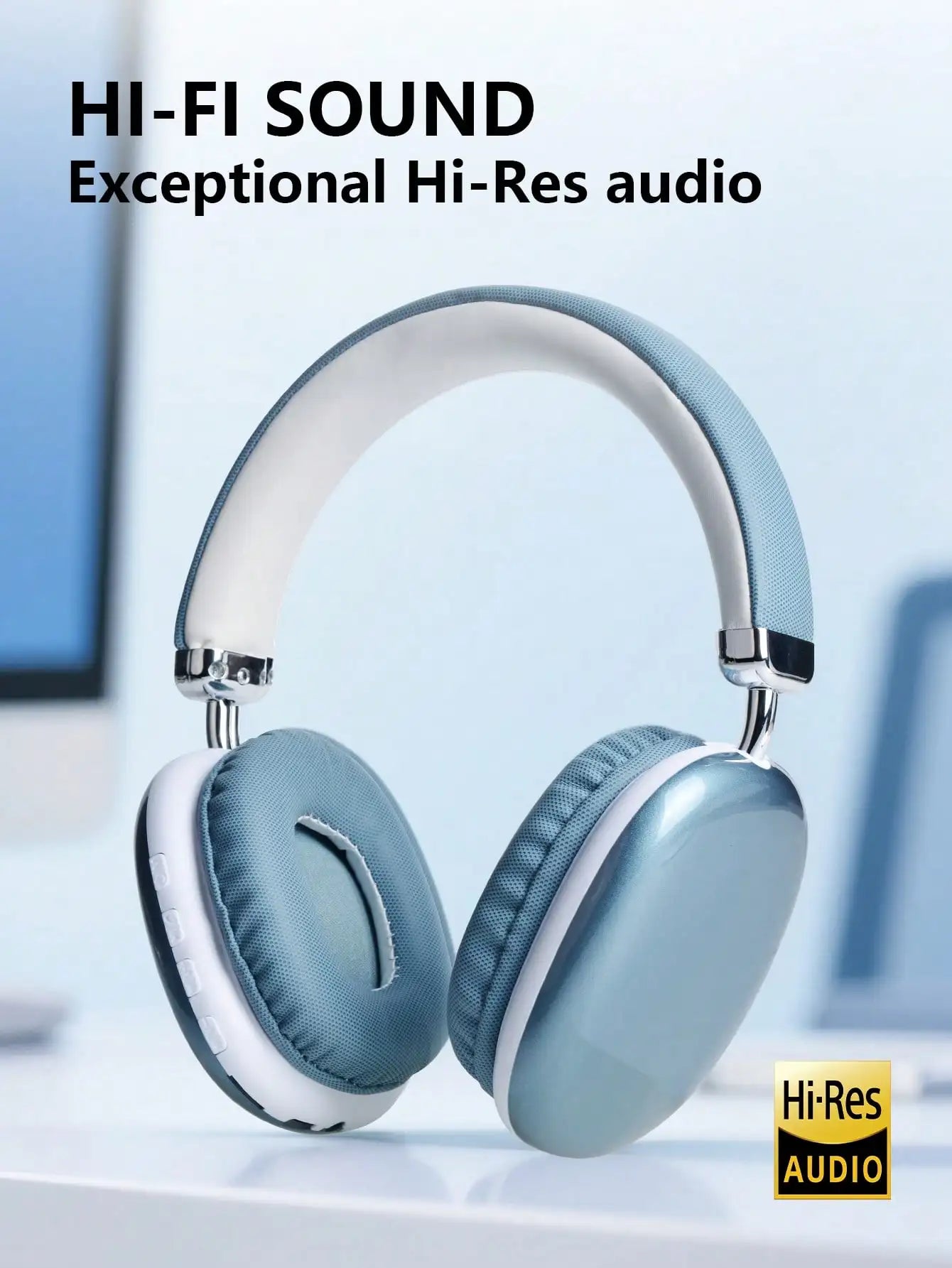 Audia Noa — Casque Audio Bluetooth 5.3 | Modèle Bleu Édition Essentielle Zonix AuraTech