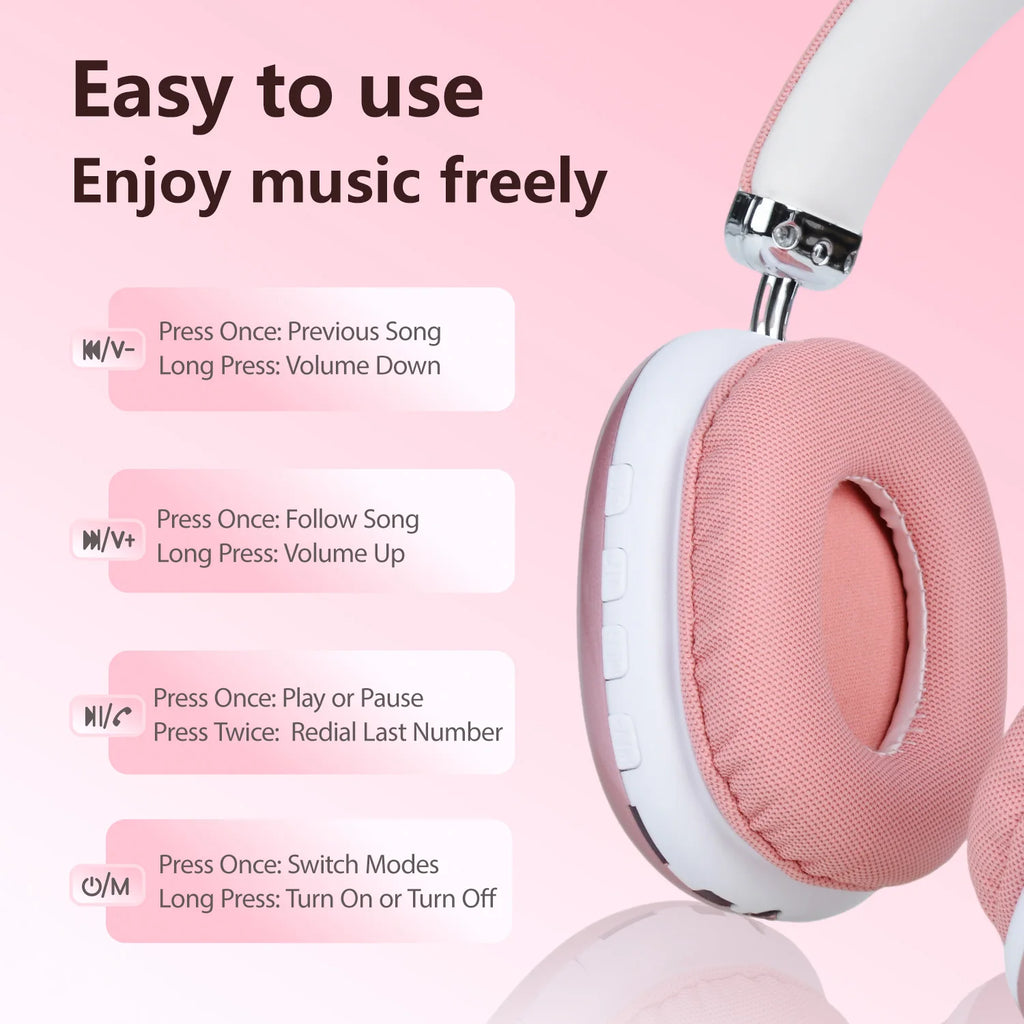 Audia Aura — Casque Bluetooth 5.3 | Édition Rose Quartz & Réduction de Bruit Zonix AuraTech