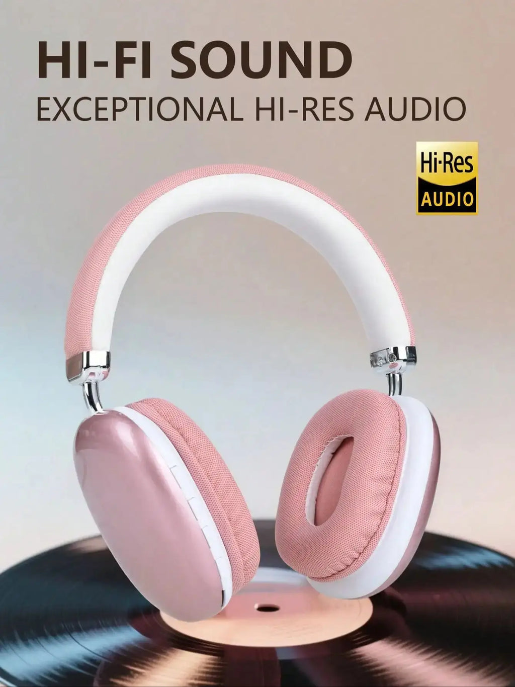 Audia Aura — Casque Bluetooth 5.3 | Édition Rose Quartz & Réduction de Bruit Zonix AuraTech