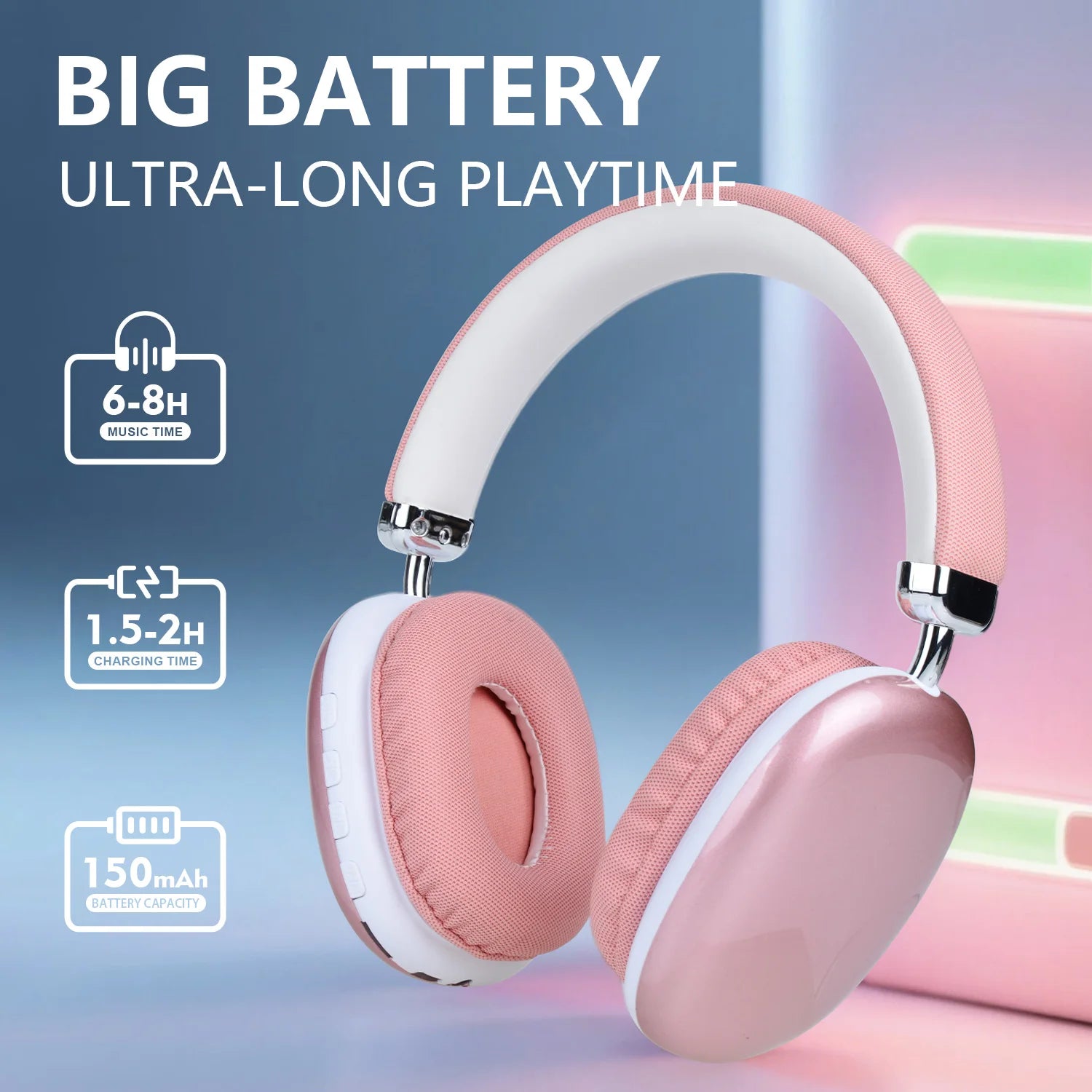 Audia Aura — Casque Bluetooth 5.3 | Édition Rose Quartz & Réduction de Bruit Zonix AuraTech